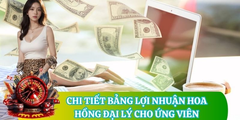 Chi tiết bảng lợi nhuận hoa hồng đại lý cho ứng viên
